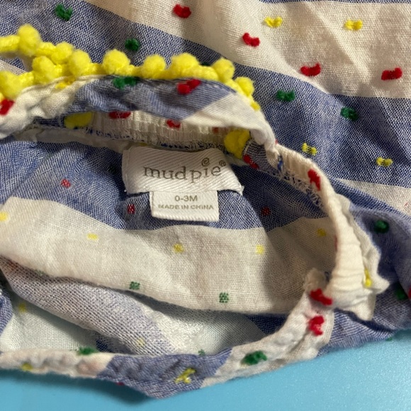 Mud Pie Girls Infant Romper with Pineapple Size 0-3 Months - Picture 6 of 8